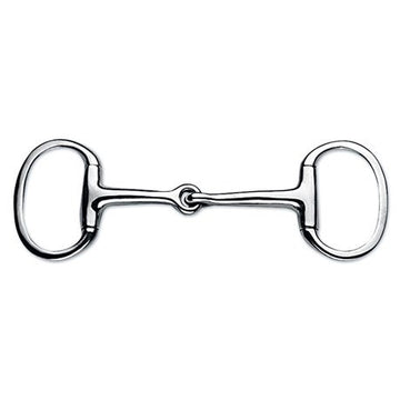 Korsteel Medium Weight Eggbutt Cheek Single Joint Snaffle